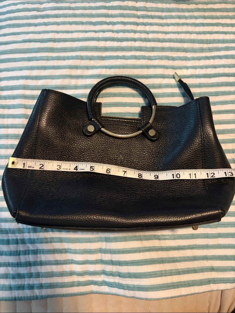 Black Genuine Leather Bag – Made in Italy